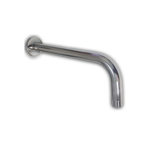 BRAZO METALICO CROMADO P/LLUVIA 90º 40cm C/ROSETA (JM)