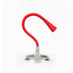 MONOCOMANDO COCINA MESADA 2 AG. PICO FLEX CONO ROJO MOZART SEUL (9085RO)